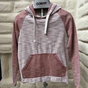 Women’s Free Planet Sweatshirt Hoodie Small Brown White